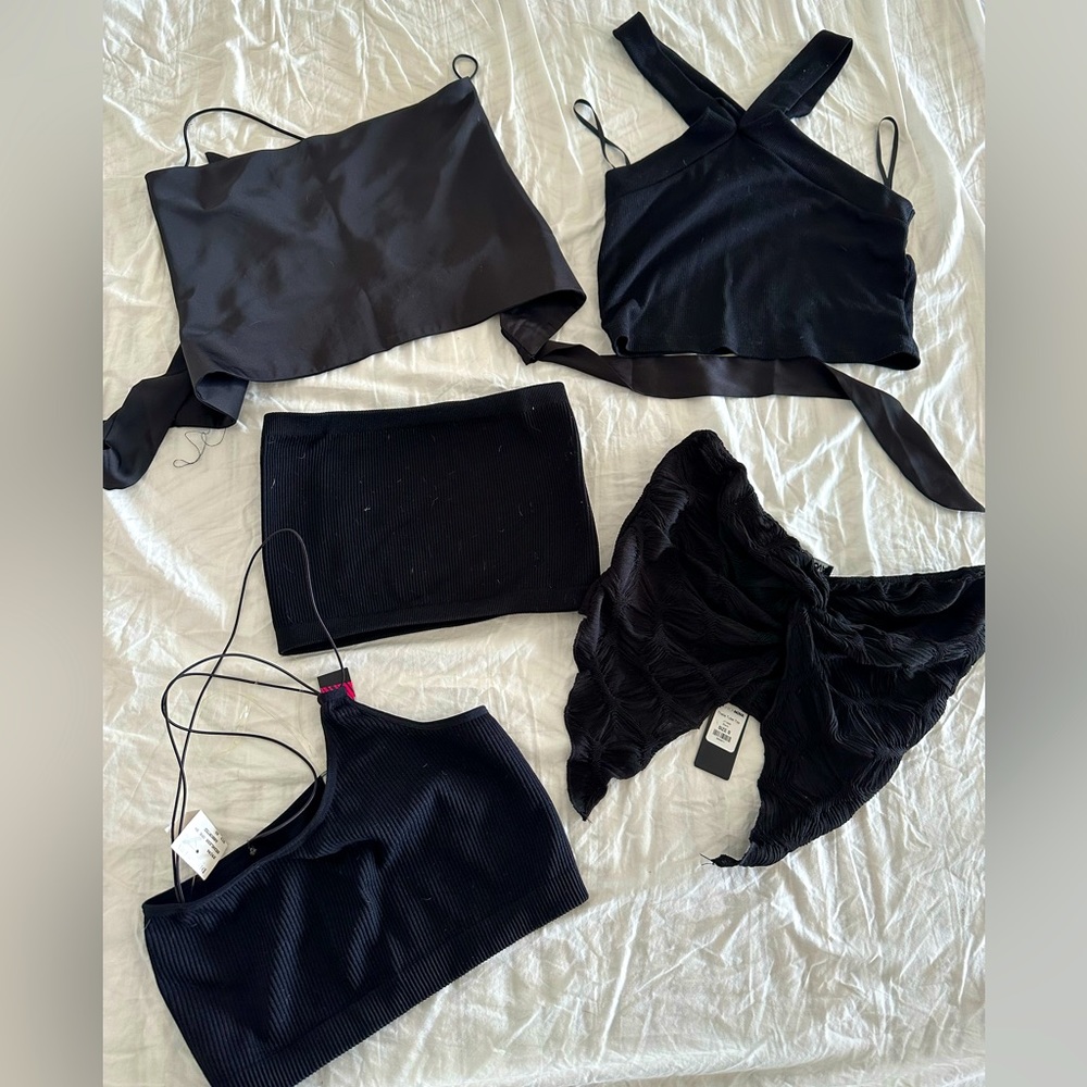 Black crop top haul !